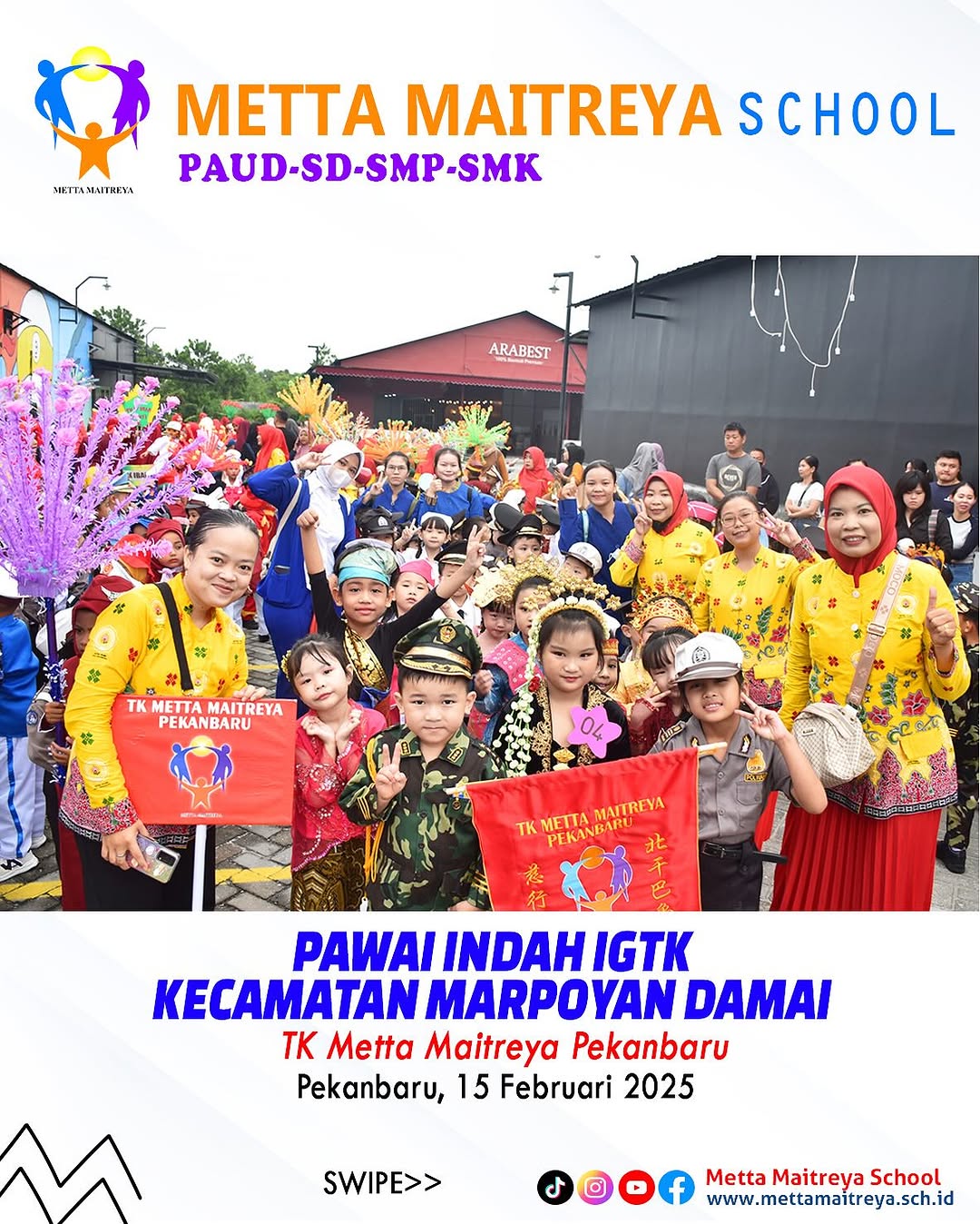 Pawai Indah IGTK Kecamatan Marpoyan Damai